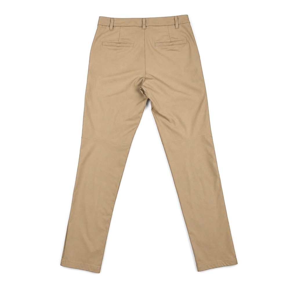 Lululemon Commission Slim Pant Mens 32x33 Brown Warpstreme Chino ABC Golf Travel - Picture 3 of 16
